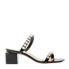 AGL - Elegante slipper in pelle verniciata nera