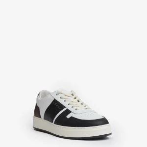H TV sneakers pelle bianco nero