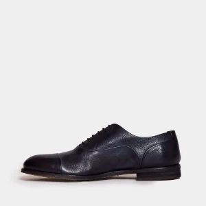 Lace-up in pelle blu lavata da Sorelle Peregò