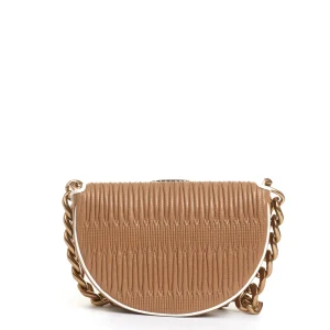 Mini sella pelle cappuccino