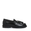 mocassino nero con nappine
