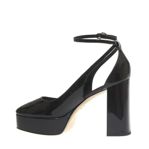 NINALILOU - Elegant platform pumps in black patent leather