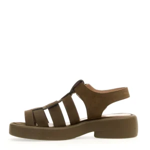 Sandalia verde in nubuck: scopri la collezione Elena Iachi