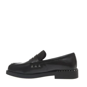 Scarpe ASH: Mocassini neri con borchie pistola