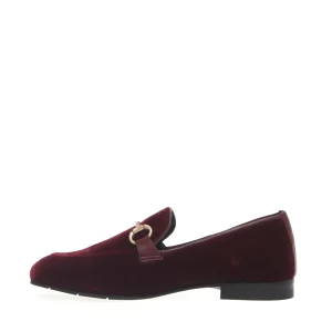 Scarpe di lusso: Mocassini burgundy velvet ispirati alle Poesie Veneziane