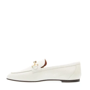 Scarpe in pelle con morso di cavallo bianco - TOD'S