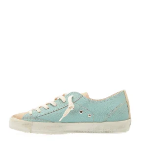 Scopri le scarpe Philippe Model - Paris dal design unlined craclè light blue