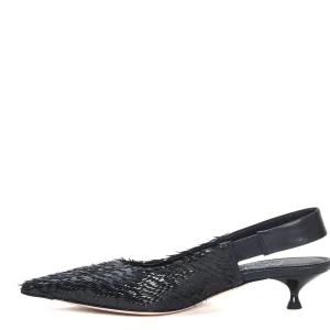 slingback scaglie blu notte