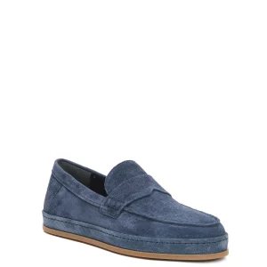 slipon camoscio blu