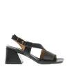 SORELLE PEREGO - Sandalo in pelle nero tacco 60: acquista online!