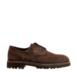 SORELLE PEREGO - Scarpe in camoscio marrone con lacci
