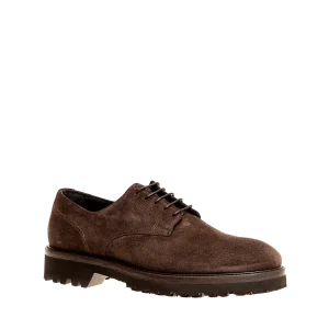 SORELLE PEREGO - Scarpe in camoscio marrone con lacci
