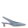 SORELLE PEREGO - Slingback in camoscio jeans: scarpe trendy e comode