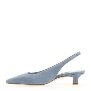 SORELLE PEREGO - Slingback in camoscio jeans: scarpe trendy e comode