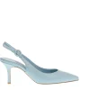 SORELLE PEREGO: Slingback in pelle azzurra di tendenza