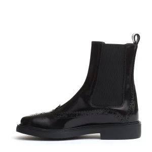 stivaletto bucature nero