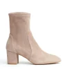stivaletto camoscio beige 70 mm