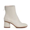 stivaletto pelle gesso tacco 60 mm