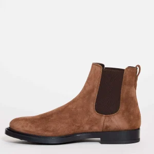 Stylish Leather Suede Ankle Boots with Elastic Bands - TOD'S